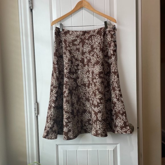 Sundance Dresses & Skirts - Sundance Linen Floral Midi Skirt